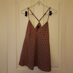 NWOT A brown and black Vici top